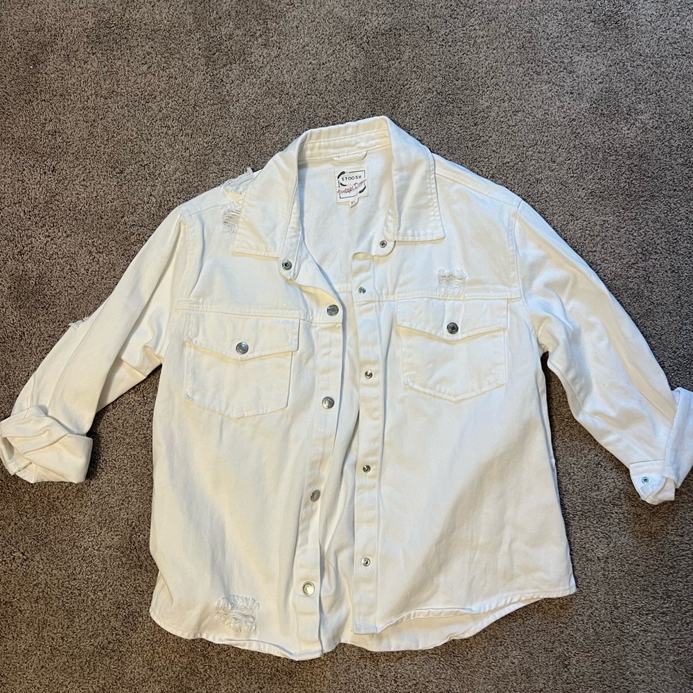 White denim jacket